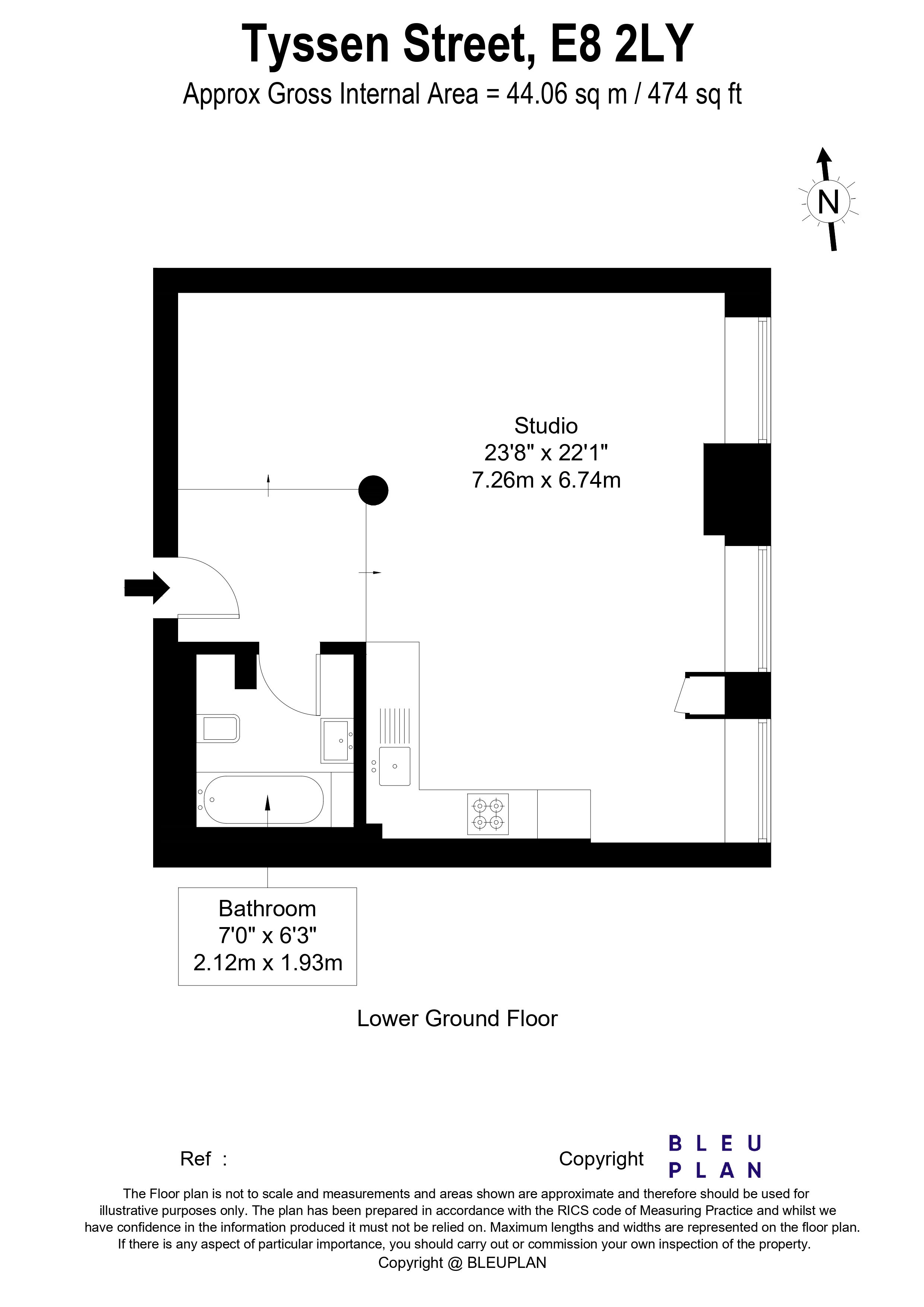 Springfield House lofts - Tyssen Street floorplan